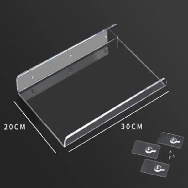 BeePlastic acrylic shelf with custom machining and wide material types