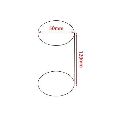 Designer fragrance displayed on black acrylic cylinder holder