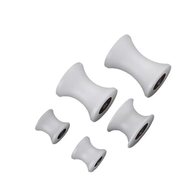 Multiple sizes of U-groove nylon rollers available at BeePlastic