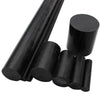 Black ABS Plastic Rods in Multiple Diameters