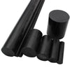 Black ABS Plastic Rods in Multiple Diameters