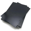 0.5mm black ABS plastic sheet front view