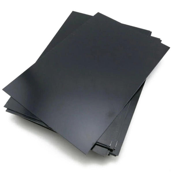 0.5mm black ABS plastic sheet front view