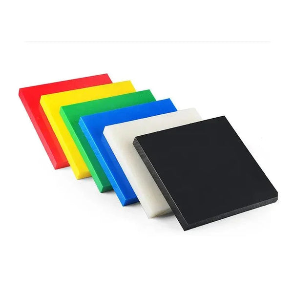 Black Acetal POM Plastic Sheet – Flat View, Smooth Surface