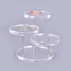 Black Acrylic Jewelry Organizer Stand for Rings, Bracelets, and Necklaces