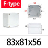 Available color options for ABS plastic junction boxes