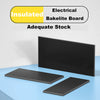 Black phenolic laminate boards showing different sizes and thickness options for industrial applications
