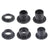 Black POM flanged sleeve bearing GFM0304 - front view