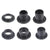 Black POM flanged sleeve bearing GFM0304 - front view