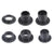 Black POM flanged sleeve bearing GFM0304 - front view