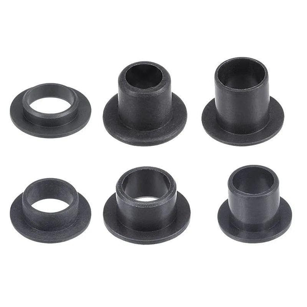 Black POM flanged sleeve bearing GFM0304 - front view