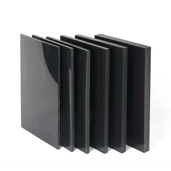 Black PP board multiple custom sizes 50x50mm 100x100mm 200x200mm 250x250mm 300x300mm
