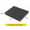 Black PTFE sheet thickness comparison from 5mm to 15mm