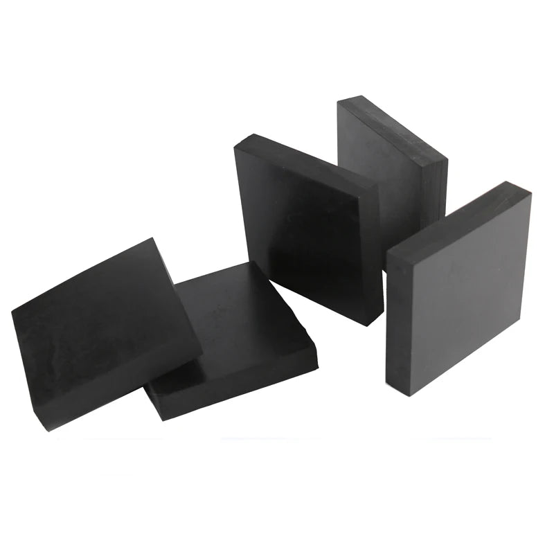 Black rubber damping sheet 100x100mm for vibration isolation and sealing