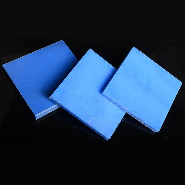 Blue nylon sheet machined for industrial insulation and wear parts