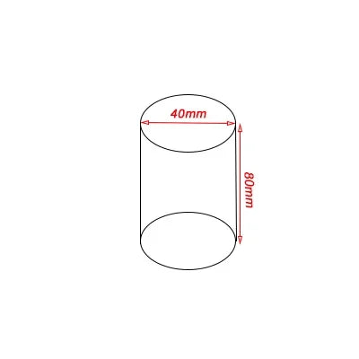 Boutique retail store countertop display using acrylic cylinder blocks