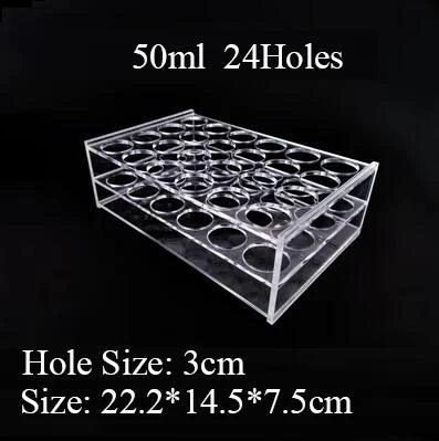 Bulk packed acrylic tube racks ready for shipment