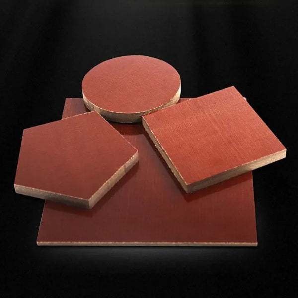 Close-up fabric weave texture of canvas phenolic laminate plate for jig and fixture boards