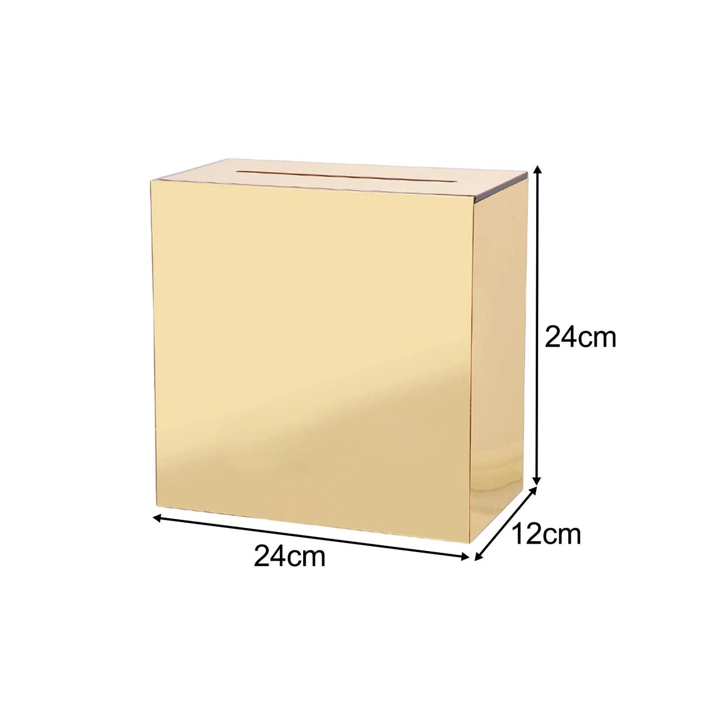 Multi-event acrylic card box for graduation or anniversary use