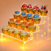 2 Tier Acrylic Riser Shelf for Cupcakes - Side View