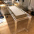 Clear acrylic table for small apartment use with drawer