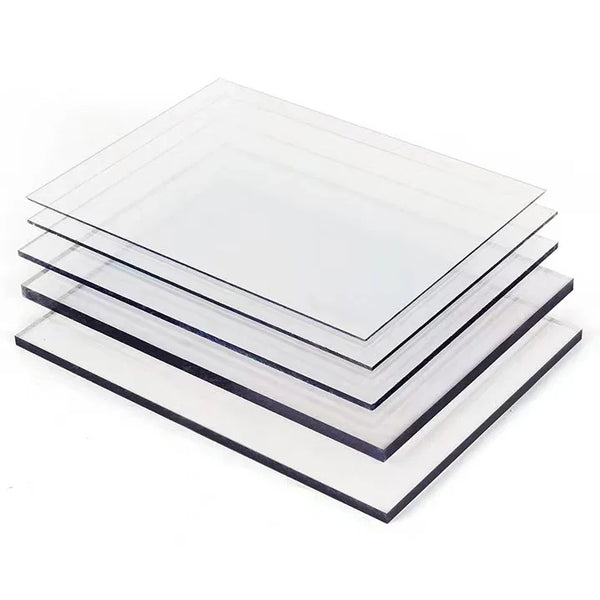Clear polycarbonate plastic sheet 2mm to 5mm thick, transparent PC board for DIY and industrial use