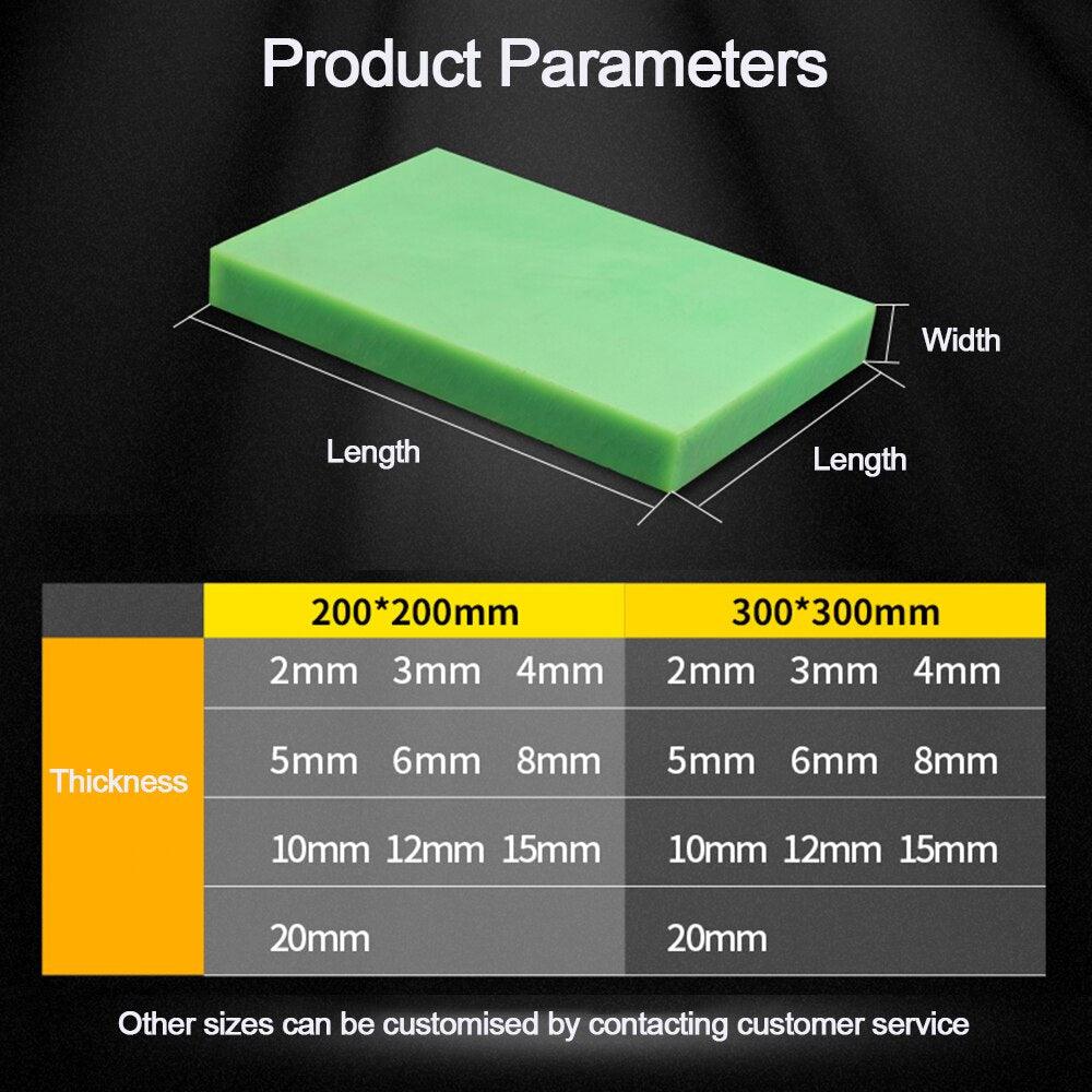 CNC machine cutting HDPE plastic sheet for industrial fabrication