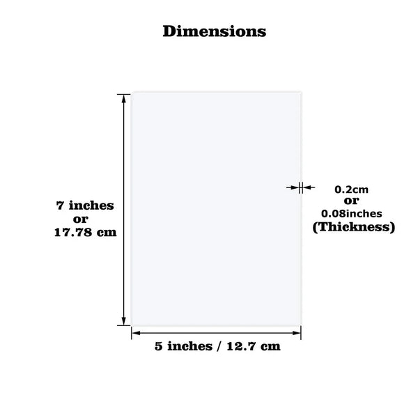 Consistent crystal clear color across multiple acrylic sheet blanks from same production batch