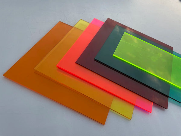 Green 2092 cast acrylic board 5mm vibrant translucent color