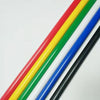 Colorful POM Acetal Rods in red, blue, yellow, green, black, and white – 50cm engineering plastic sticks