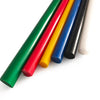 Colorful POM rods in red, yellow, blue, green, black, and white