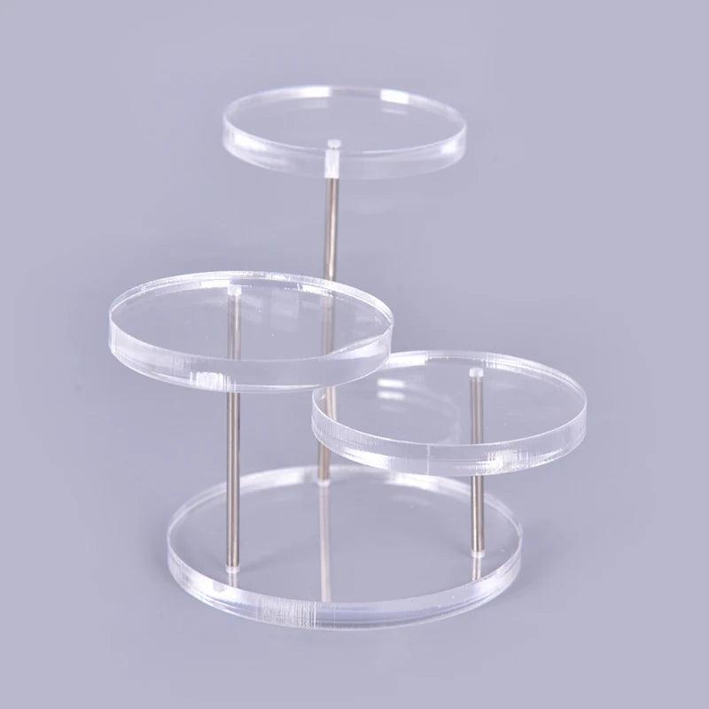 Space-Saving Acrylic Jewelry Stand for Vanity Tables and Store Counters