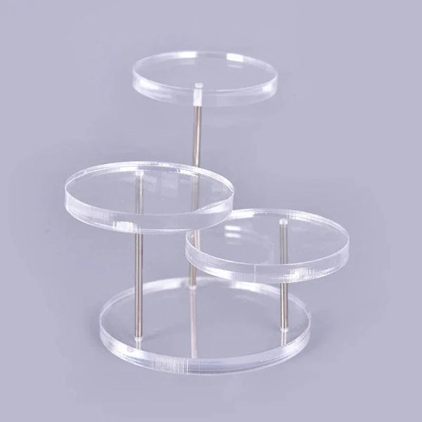 Space-Saving Acrylic Jewelry Stand for Vanity Tables and Store Counters