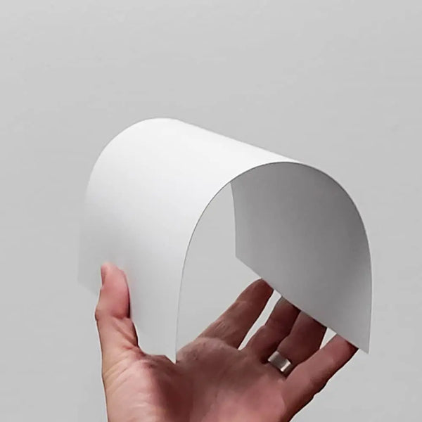 Real customer projects using custom cut milky white acrylic for commercial displays and signage