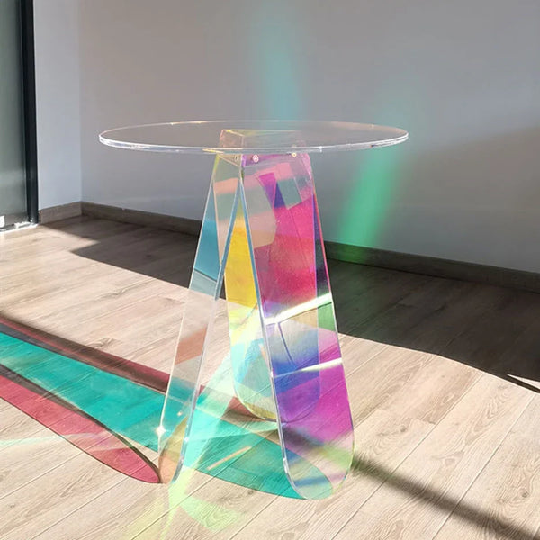 Custom CNC machined acrylic table with polished precision edges