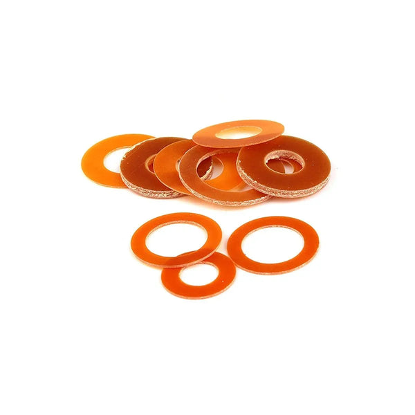 Custom cutting of bakelite insulating washers for industrial projects
