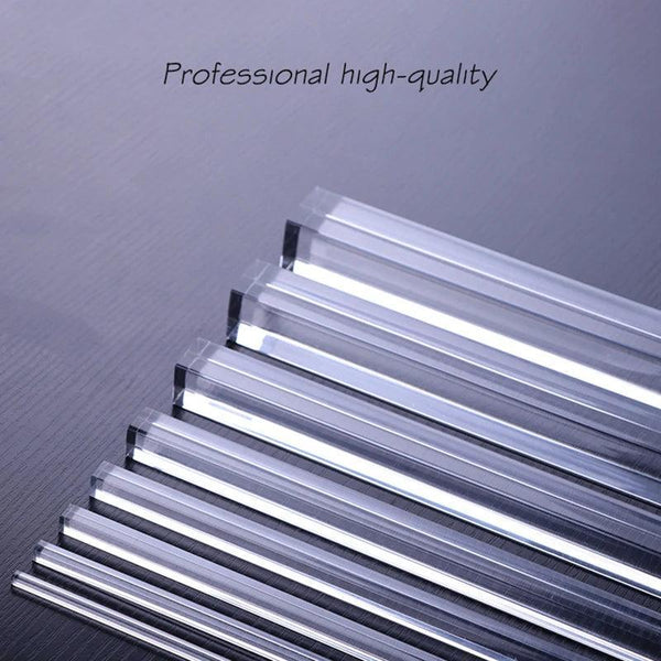 30x30mm acrylic square rod, custom cut for DIY and display