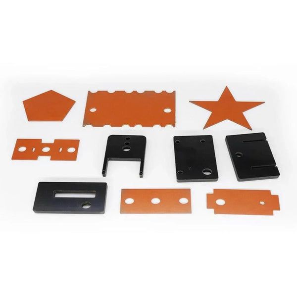 Custom cut orange bakelite panels for OEM applications