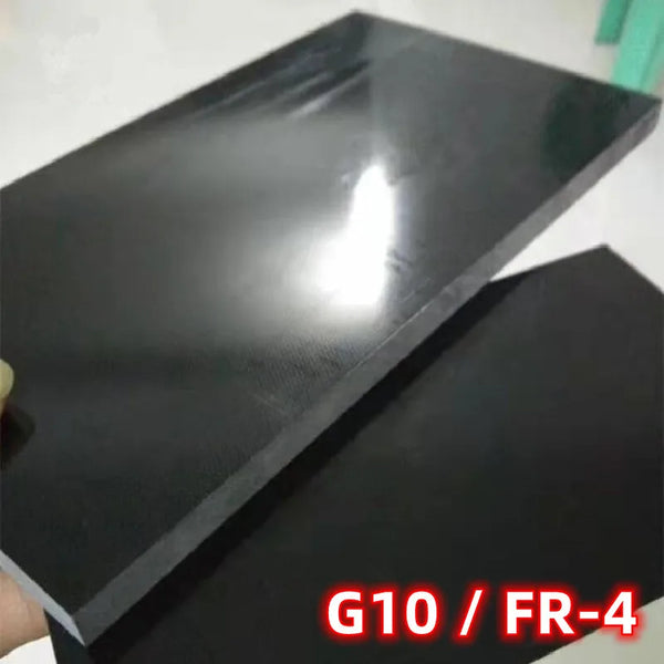 Custom cut black fiberglass board with CNC processing for structural and electronic use