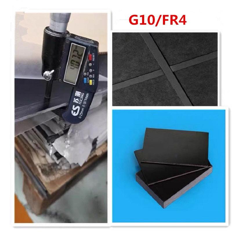 Custom cut black FR4 G10 epoxy board for electrical insulation use
