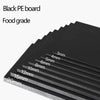Custom cut HDPE polyethylene board gaskets available in white and black