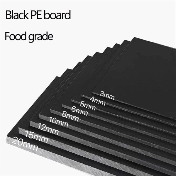 Custom cut HDPE polyethylene board gaskets available in white and black