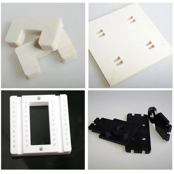 Custom cut POM plastic sheet with protective packaging for delivery