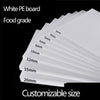 Custom white HDPE gasket cut to size for food processing