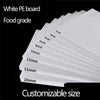 Custom white HDPE gasket cut to size for food processing