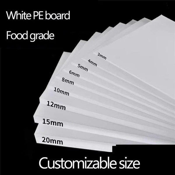 Custom white HDPE gasket cut to size for food processing
