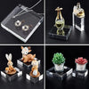 Customized acrylic jewelry display cube with engraved logo