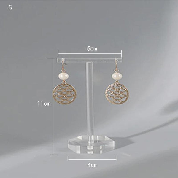 Custom logo printed acrylic earring stand available