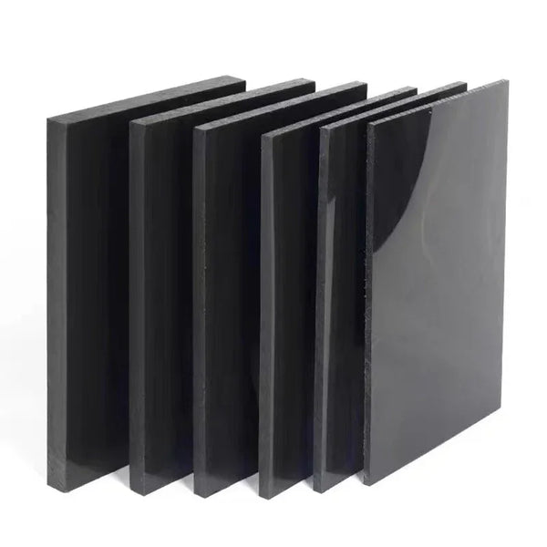 Black PEEK plastic board for aerospace and electronics – 1mm to 5mm thick