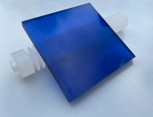 Custom shape cutting colored acrylic complex geometric design